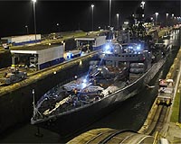 First Russian warship uses Panama Canal since 1944
