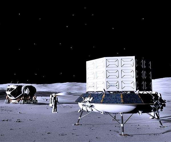 ESA astronaut performs simulated polar Moon landing