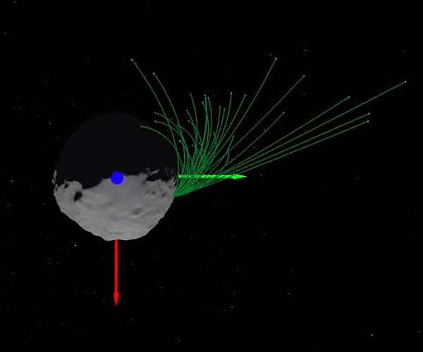 OSIRIS-REx observes an asteroid in action