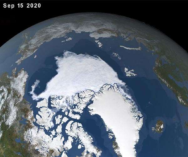 Telecommunications cable used to track sea ice extent in the Arctic