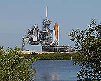 NASA's Space Shuttle Atlantis Rolls Off Launch Pad Monday