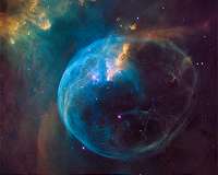 Hubble sees a star 'inflating' a giant bubble