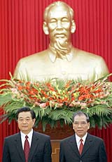 Hu Says Stronger China Means Peace, Stability