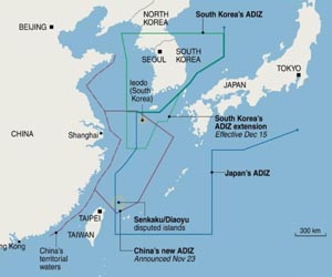 China 'regrets' S. Korea air zone expansion; Japan says no problem