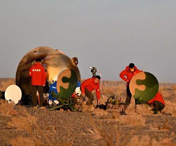 New scientific experimental samples from China's space station return to Earth