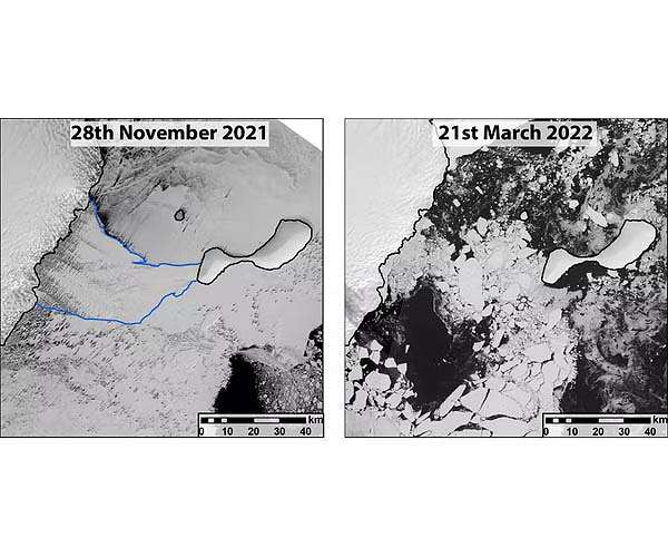 Conger ice shelf has collapsed