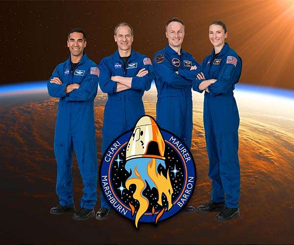 Astronaut crew returning to Earth after six months on ISS