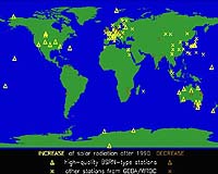 Earth Surface Lightens Up