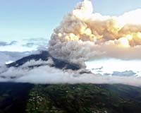 Ecuador's 'throat of fire' belches giant ash column