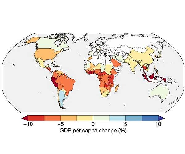 Climate change already reducing global GDP: report