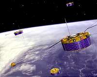 The solar wind breaks through the Earth's magnetic field