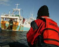 Greenpeace Boards Trawlers In The Northwest Atlantic