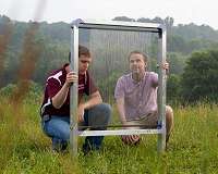 Virginia Tech's fog harp harvests water even in the lightest fog