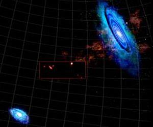 Astronomers discover surprising clutch of hydrogen clouds lurking among our galactic neighbors
