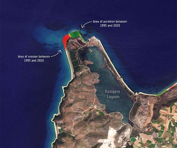 Monitoring coastal changes in Greece