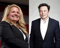 Elon and Gwynne, the pair who made SpaceX