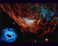 Hubble marks 30 years in space with tapestry of blazing starbirth