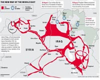 Major battlefronts against IS in Iraq and Syria