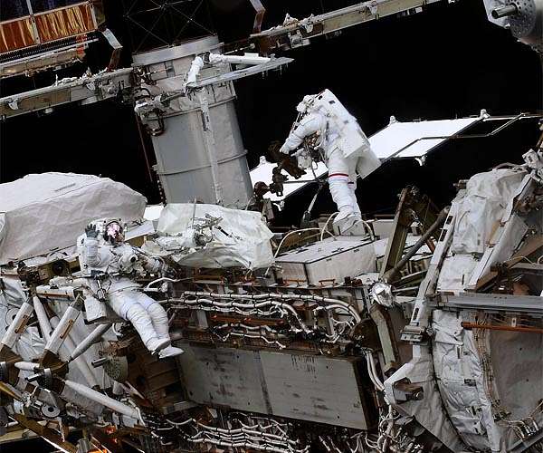Space men at work