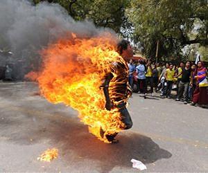 Delhi immolation protester haunted by Tibet 'torture'