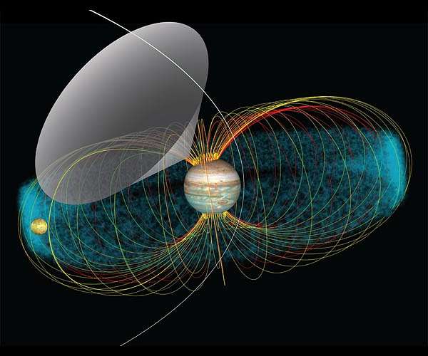 Juno tunes into Jovian radio triggered by Jupiter's volcanic moon Io