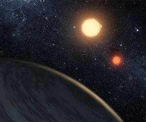 Astronomers confirm first planet orbiting two stars