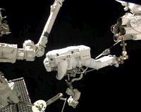 Luca powers up for a spacewalk