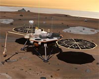 Mars probe Phoenix flexes robotic arm