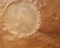 Crater Holden And Uzboi Vallis