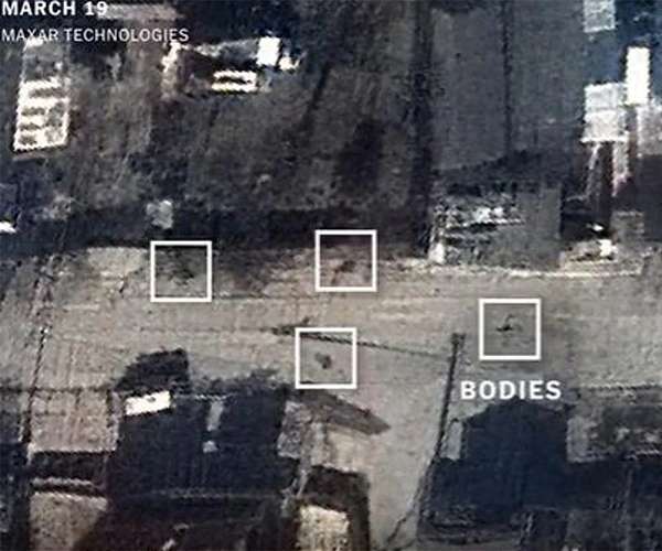 Satellite images show bodies in Bucha for weeks, rebutting Moscow claim