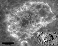 Escaping Gasses From Moon Expose Fresh Surface