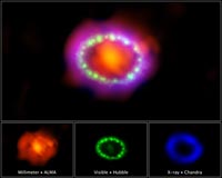 Time-lapse shows thirty years in the life of supernova 1987A