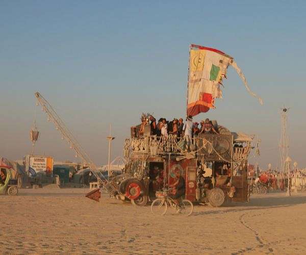 Desert downpours dampen spirits of Burning Man festival in Nevada