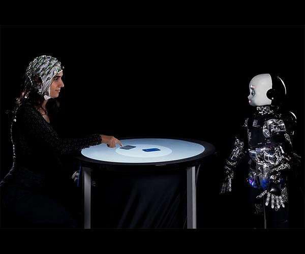 Humanoid robots catch the eye of humans when interacting