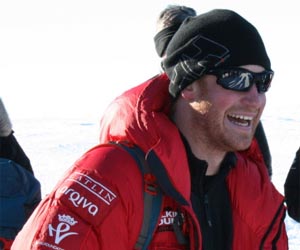 Britain's Prince Harry reaches South Pole