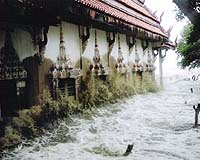 Thai temple fights off encroaching tide as world sea levels rise