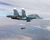 Russian strikes in Syria hit rebels' underground arsenal