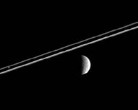 Saturn Moons Near And Far