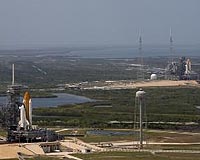 Second NASA shuttle poised for bold space rescue