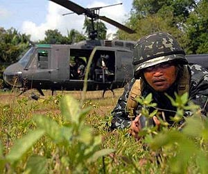 Philippines launches air attack on rebels