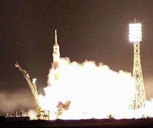 American, two Russians take shortcut to space