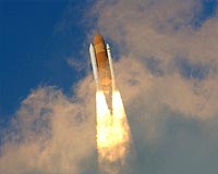 Space shuttle blastoff damaged launch pad: NASA
