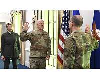 CMSgt Towberman sworn in as the first Senior Enlisted Advisor for the US Space Force