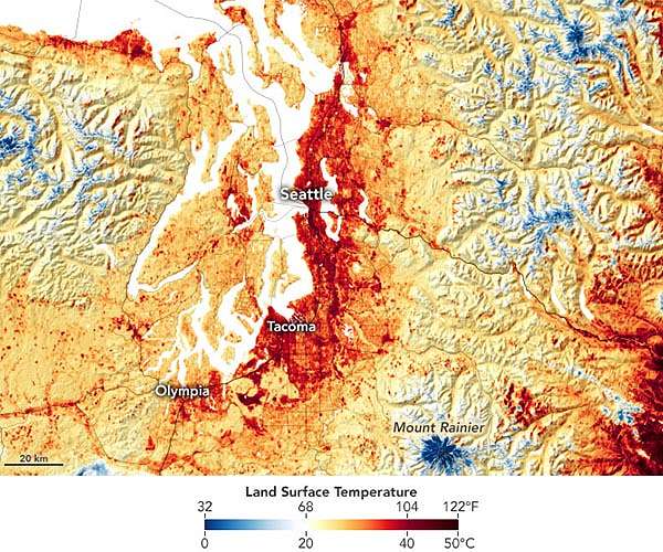 NASA tracks heat wave over US Southwest