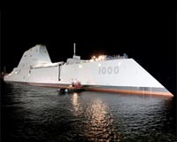 Navy takes delivery of Zumwalt-class destroyer