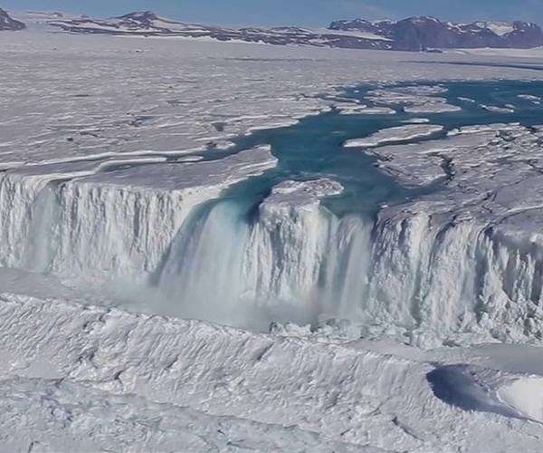 Third of Antarctic ice shelf area at risk of collapse as planet warms