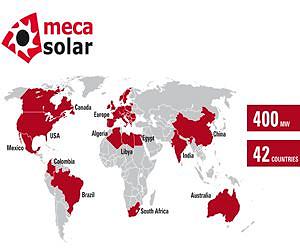 MECASOLAR exceeds 400MW supply of solar PV trackers
