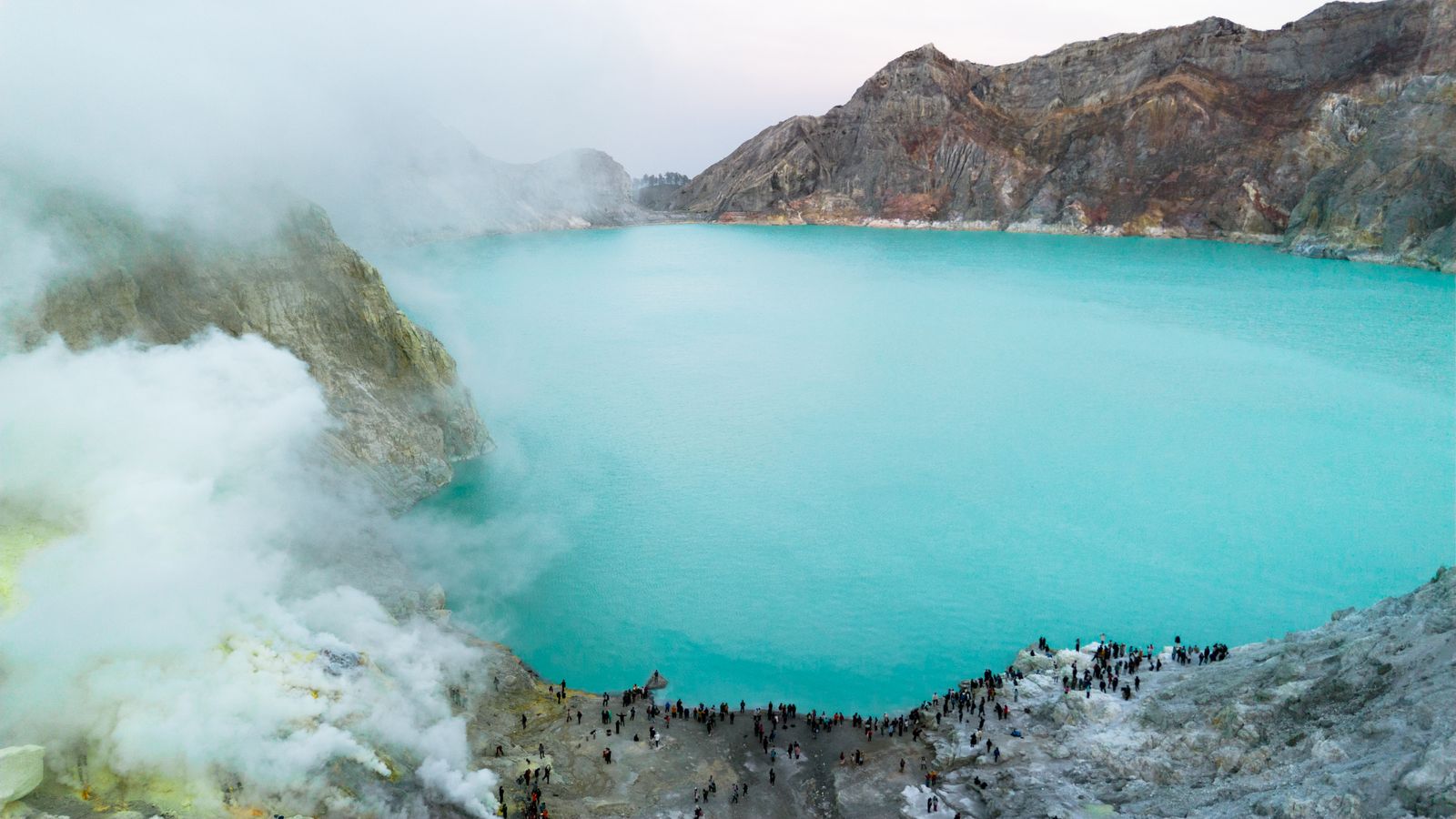 degassing pipe African lake