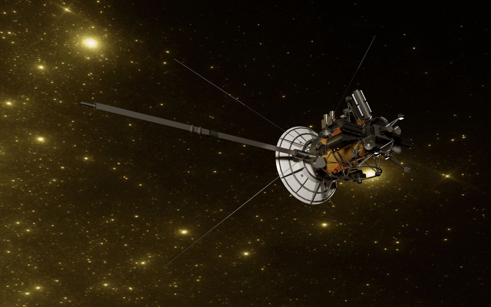Voyager spacecraft dish antenna