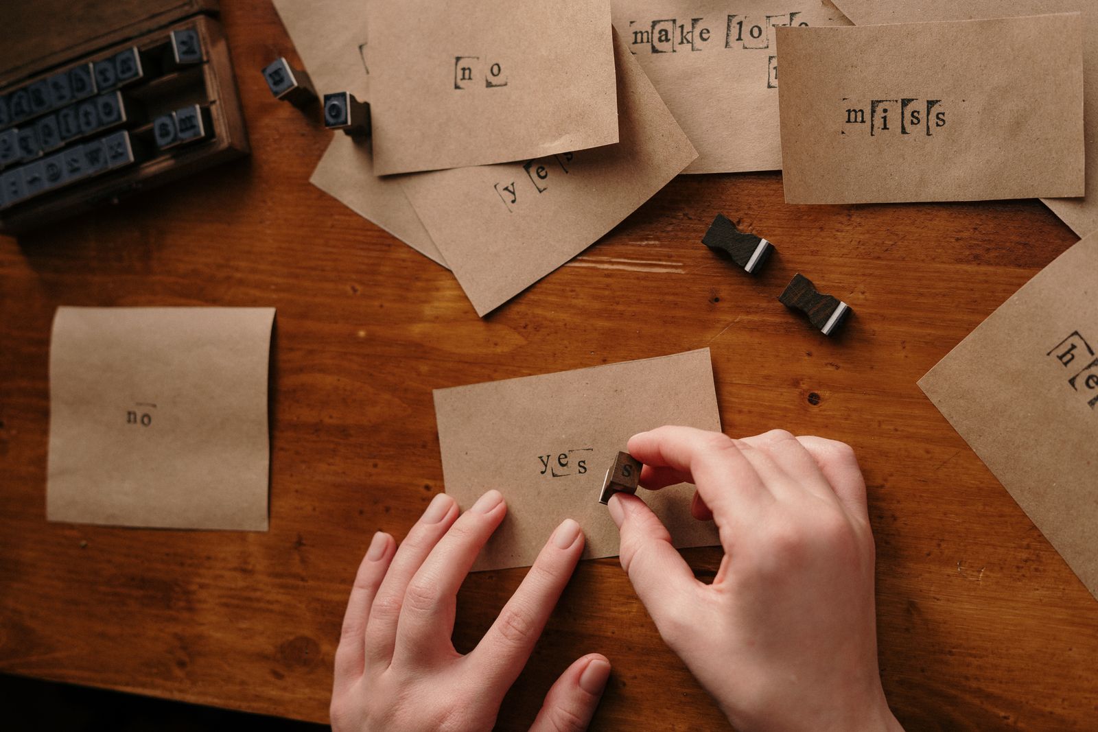hands holding old letter
